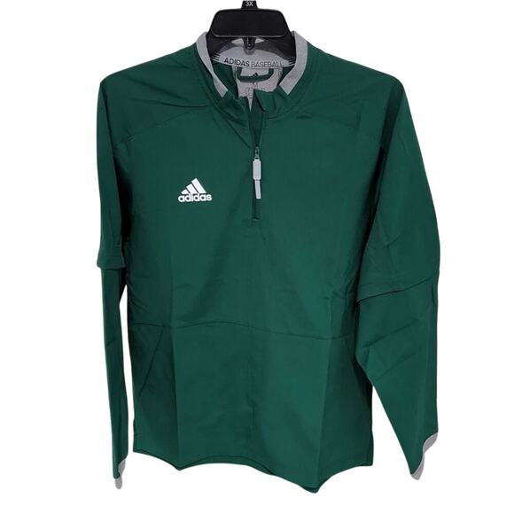 ADIDAS baseball‎ zippered sleeve jacket Size medium new!!! - Picture 1 of 9